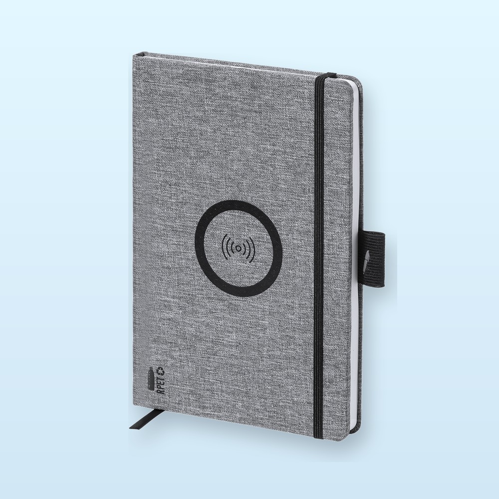 Quaderno con caricabatterie