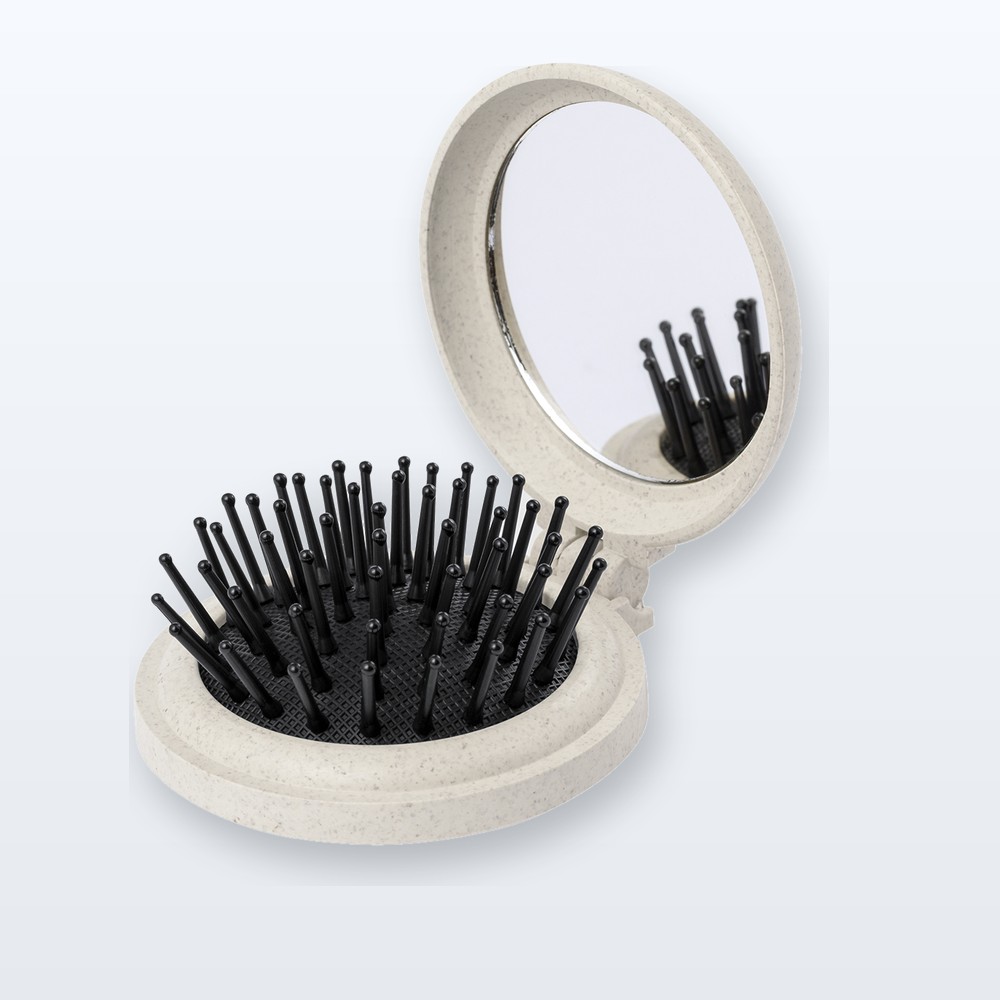 Specchietto con spazzola capelli