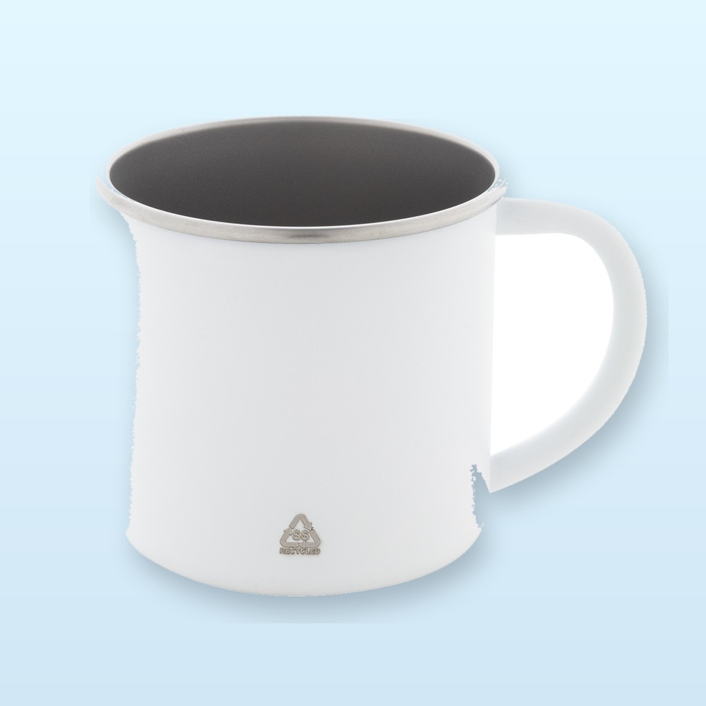 Tazza in acciaio riciclato