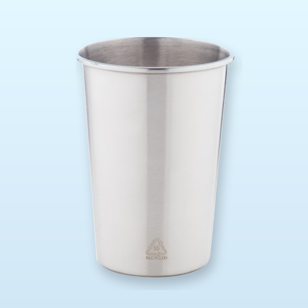 Bicchiere in acciaio inox riciclato