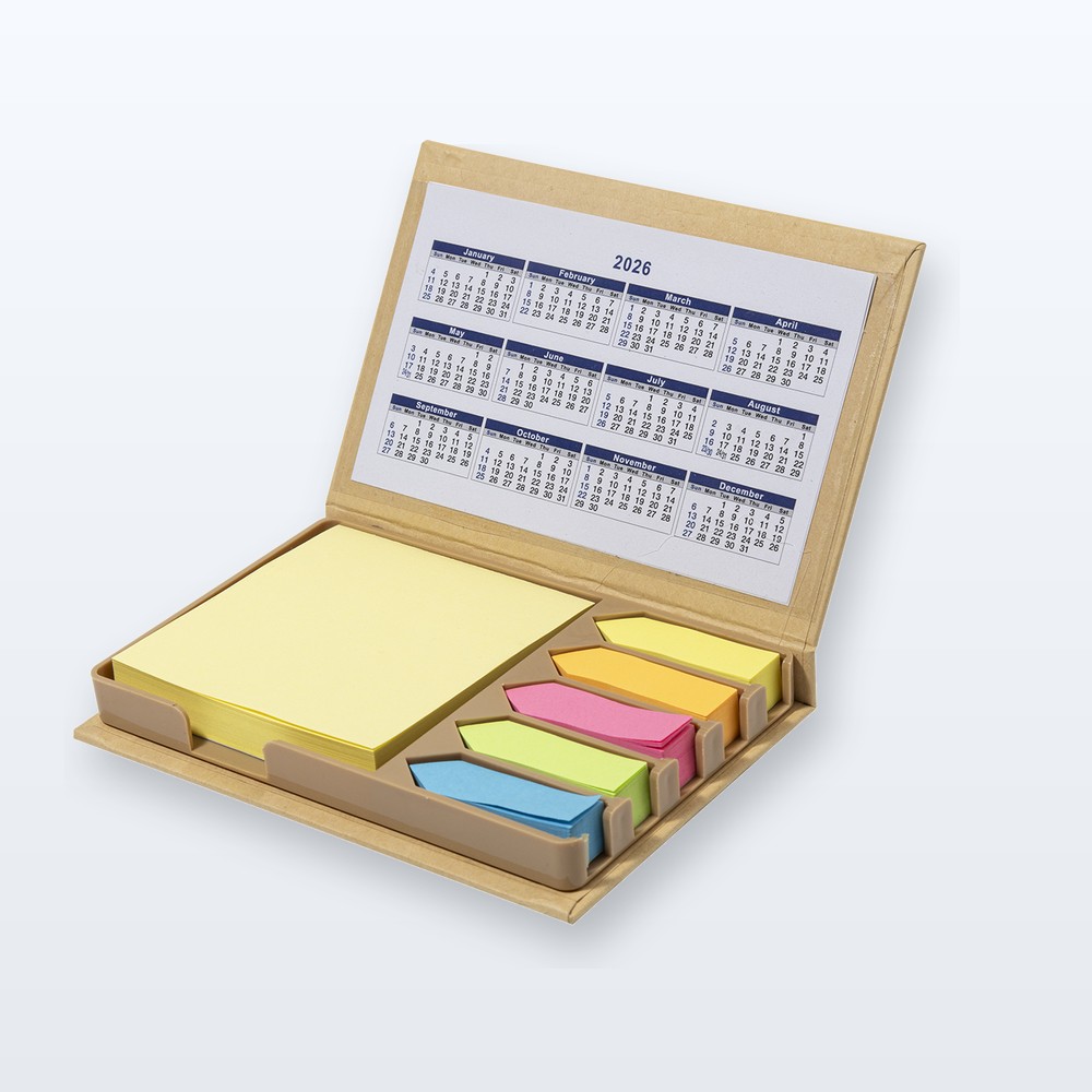 Calendario con foglietti adesivi