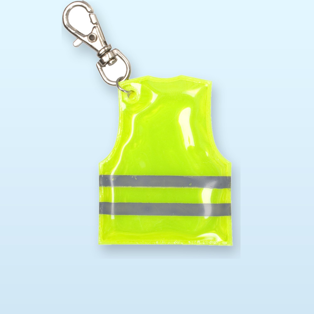 Portachiavi mini gilet riflettente