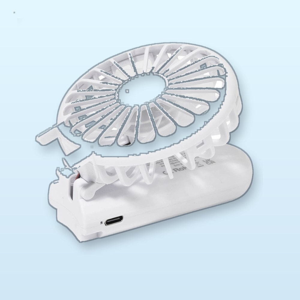 Ventilatore portatile ricaricabile in RABS