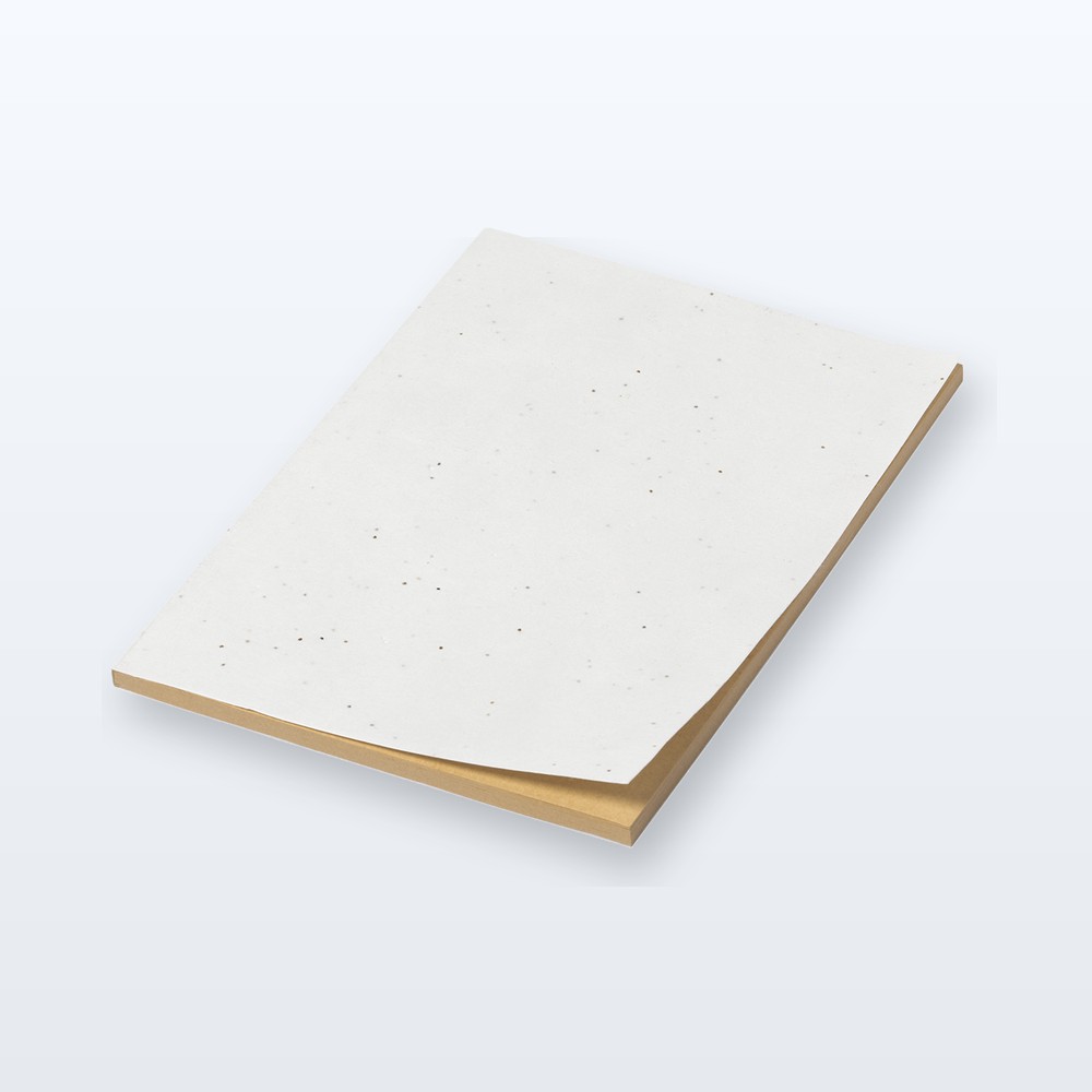 Quaderno in carta con semi