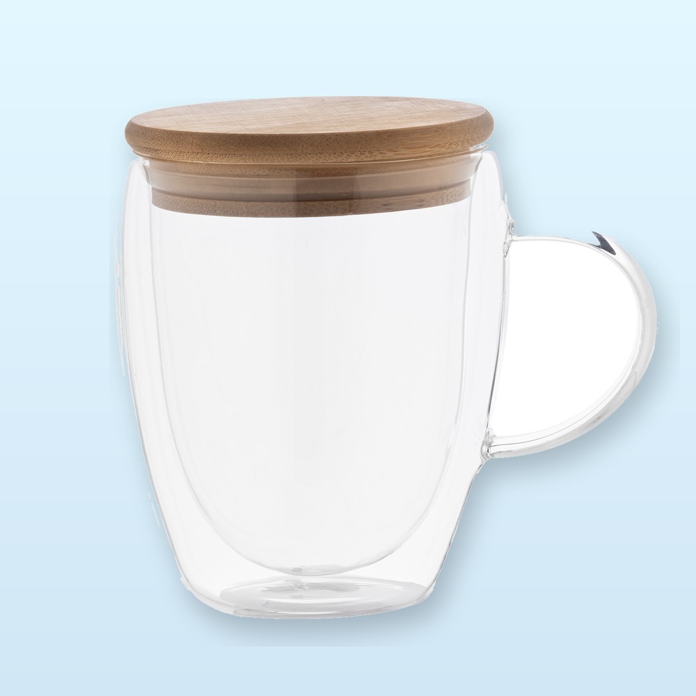 Tazza termica in vetro borosilicato